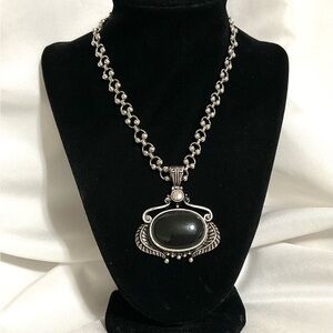 Free People Necklace with Black Pendant